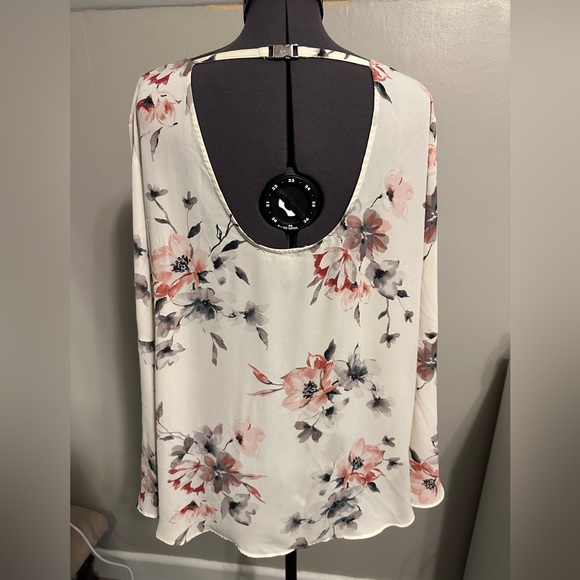 Rose & Olive Cream Floral Blouse - Picture 3 of 7